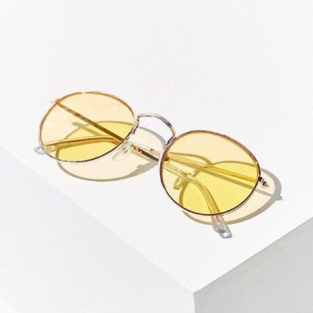 Urban Outfitters Yellow Lens Round Sunnies
